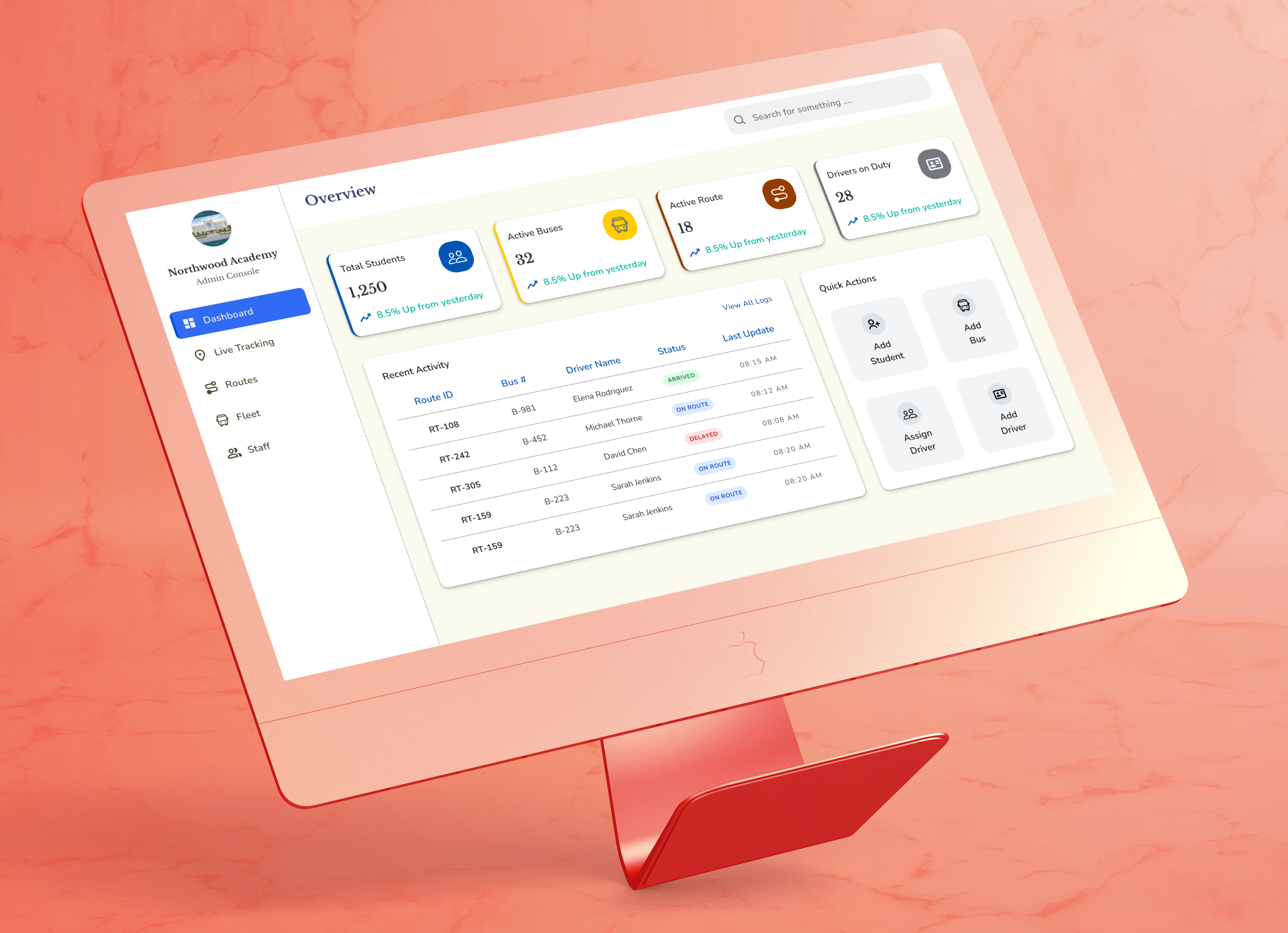 School Dashboard Mockup